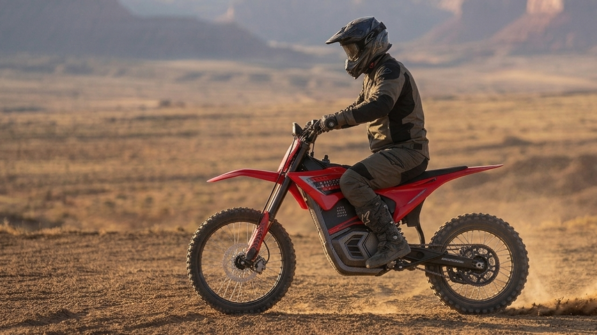 Electric Dirt Bike Setup for Hardpack Trails