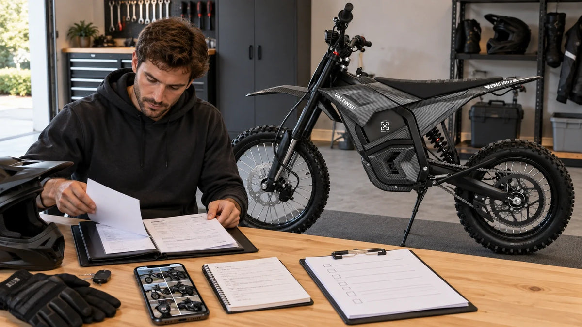 Electric Dirt Bike Warranty Claim Checklist: Photos, Logs and Questions to Prepare